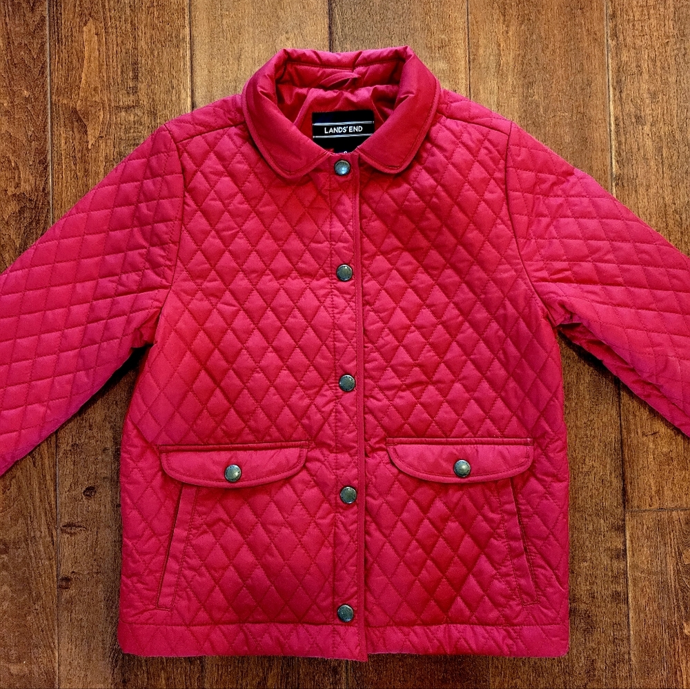NWOT Land's End Girls Quilted Jacket